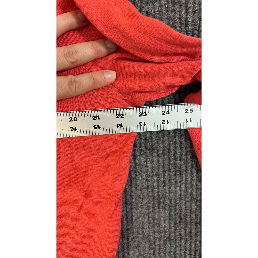 St. John Sweater Womens XL Orange Crew Neck Silk Cashmere Pullover Minimalist - Picture 7 of 9